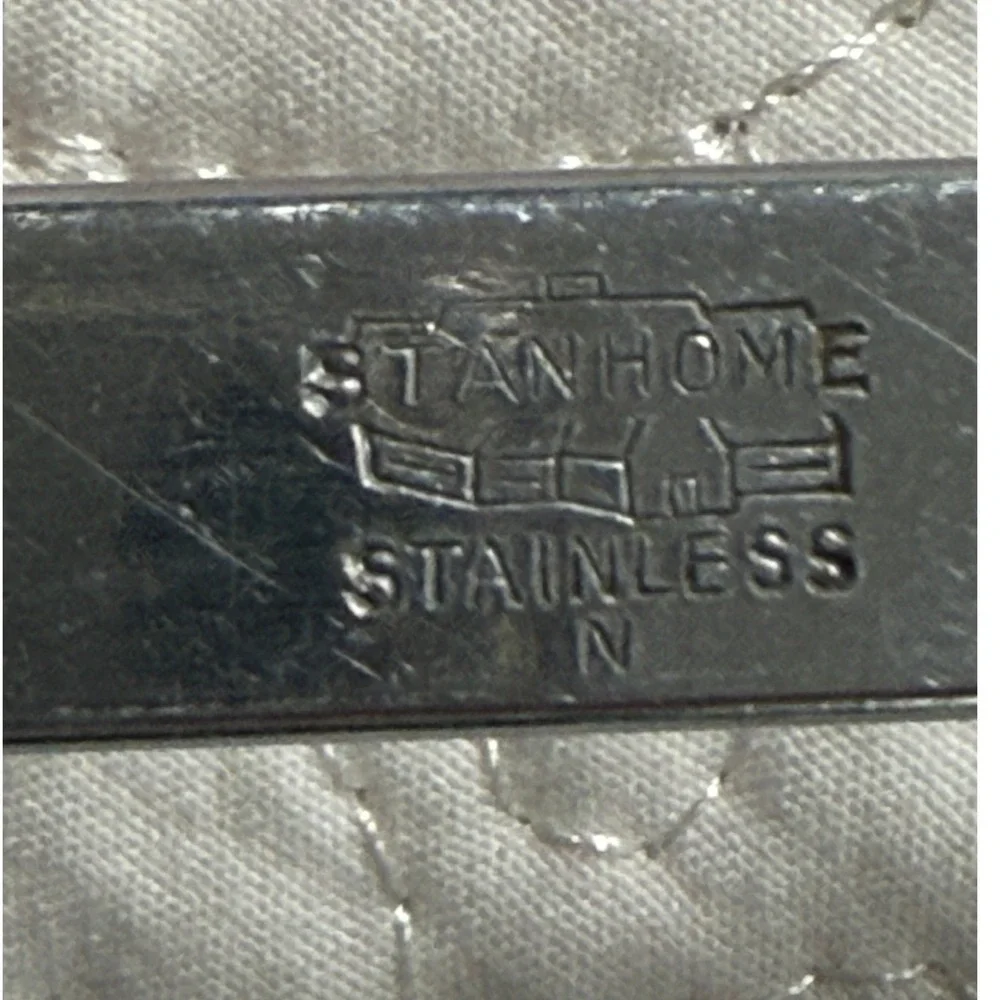 Stanhome Stainless Steel Soup Ladle Silver Brown Vintage  MCM Made in USA